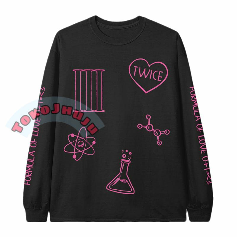 Basic Sweater Twice Sana style WORLD TOUR 2022 DRAWING + sablon tangan