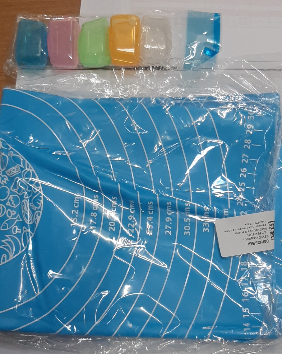 Alas Adonan Kue Silicone 50x40cm Fondant Mat Silikon Menggiling Pizza Kue Kering Tidak Lengket Dapur