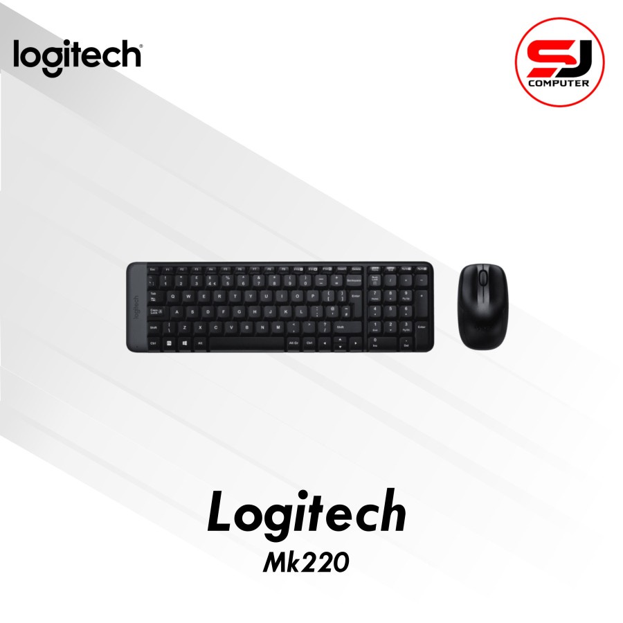 Keyboard + Mouse Wireless Logitech MK220 Original