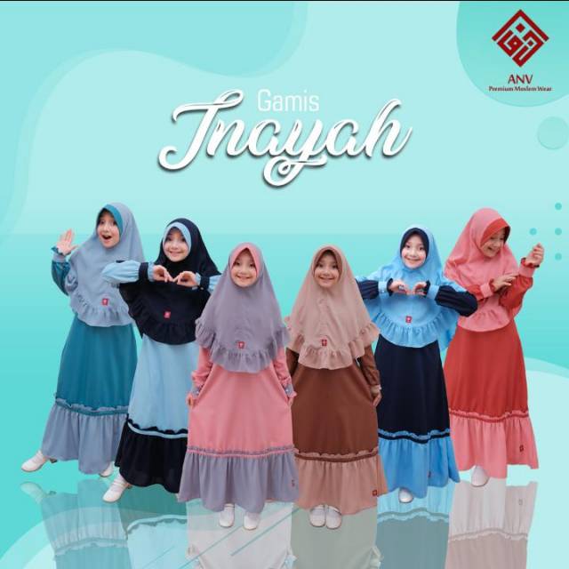 Gamis anak Inayah ANV junior