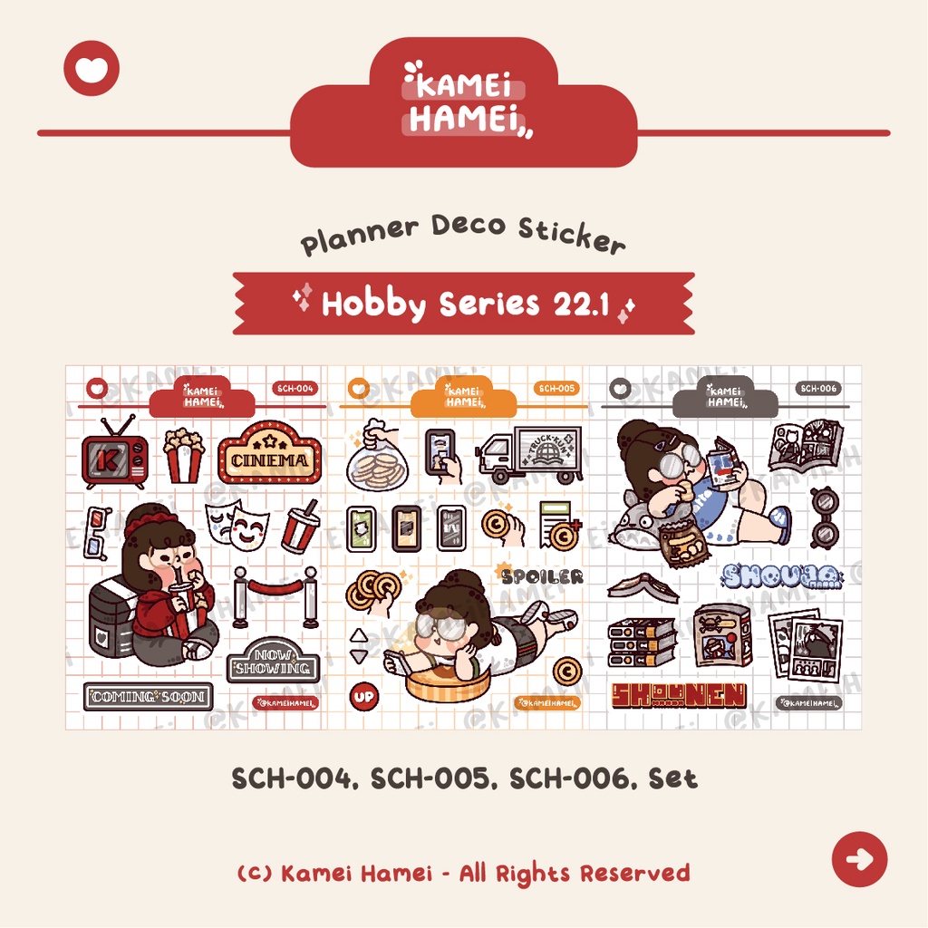 

Hobby Series 22.1 | Kamei Hamei Deco Planner Sticker