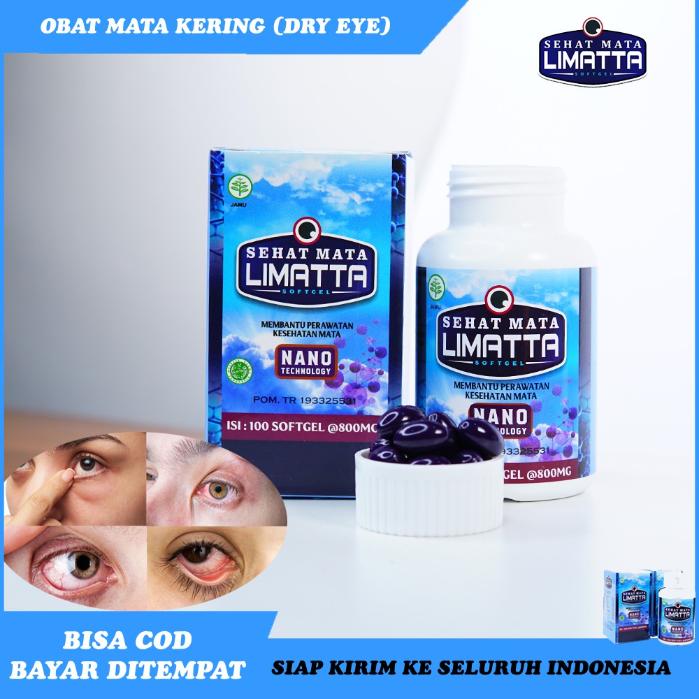Obat Herbal Mata Kering - Obat Dry Eye - Obat Sindrom Mata Kering - Sehat Mata Limatta Original