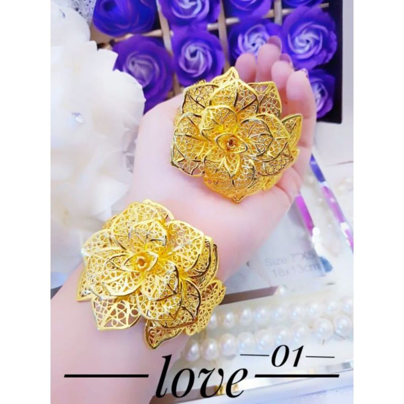 Xuping Perhiasan Gelang Lapis Emas 24k 99