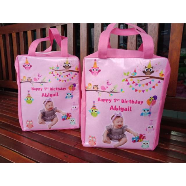 

Tas souvenir ultah lucu tema gambar burung