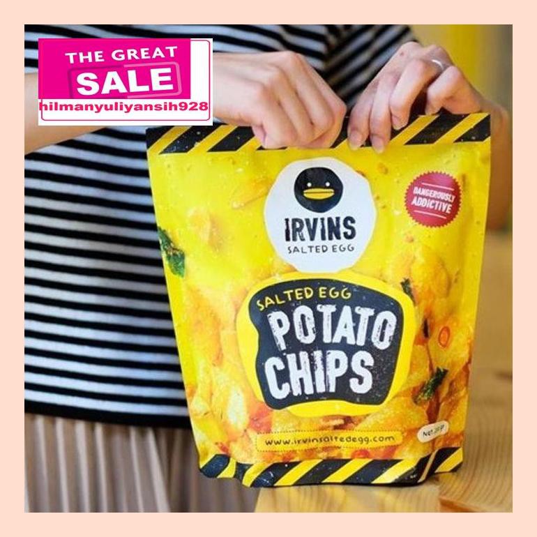 

S50Mra Ready Stock! Irvins Salted Egg Potato Chips 230 Gram (Singapore) - Potato Chips Ret05Vh