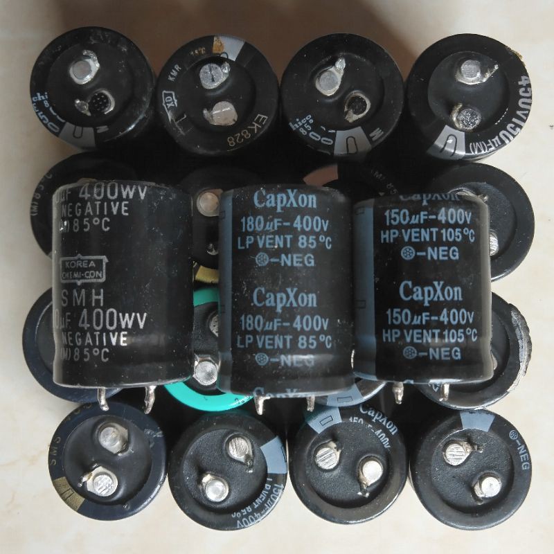 Elco 400V - 450V Cabutan 100uf 120uf 150uf 180uf 220uf 330uf 470uf Elko 400v 450v