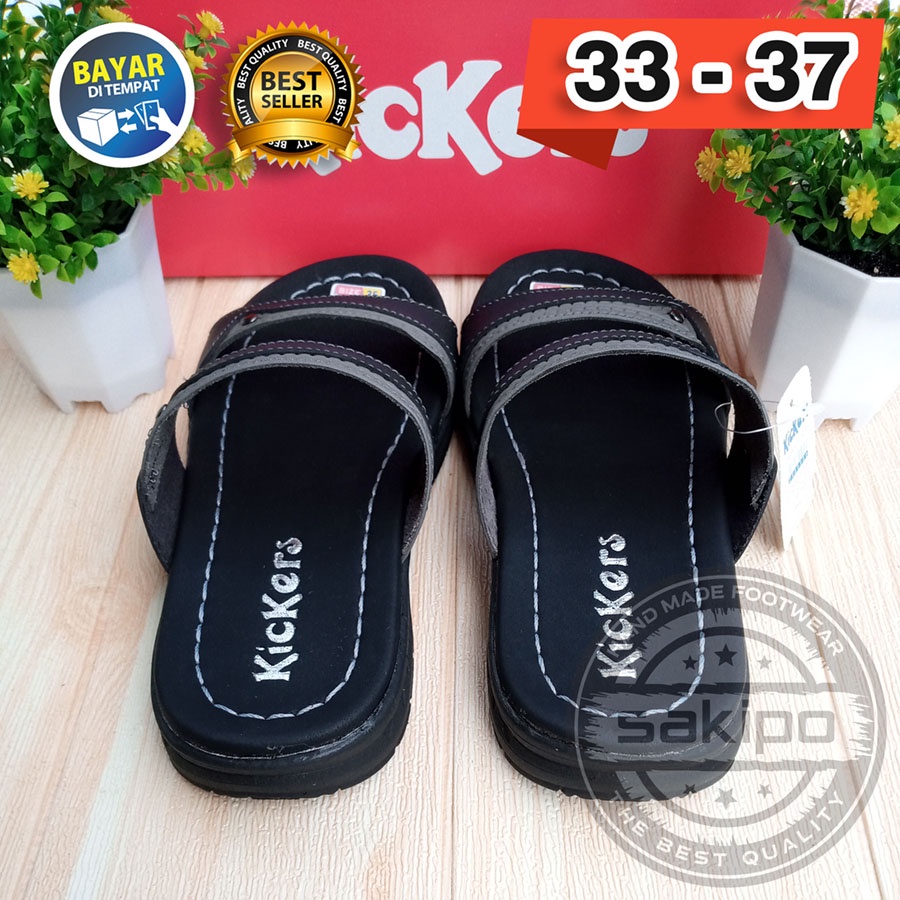 PROMO 3.3 FASHION SALE !! SANDAL KIDS ANAK SLOP BAN 2 33 - 37 01 TRENDI TERBARU TERMURAH / SAKIPO