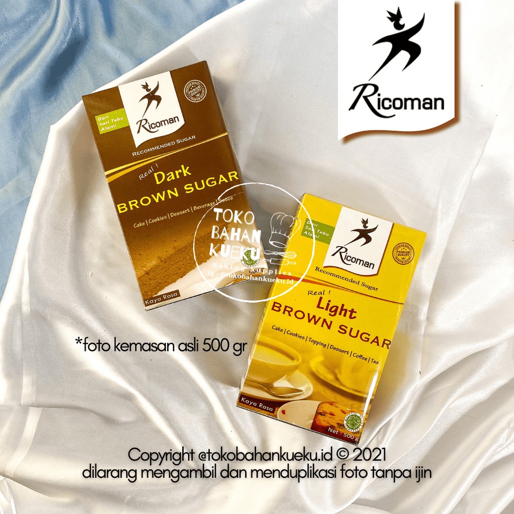 

RICOMAN Light Brown Sugar 500 gr Gula Merah