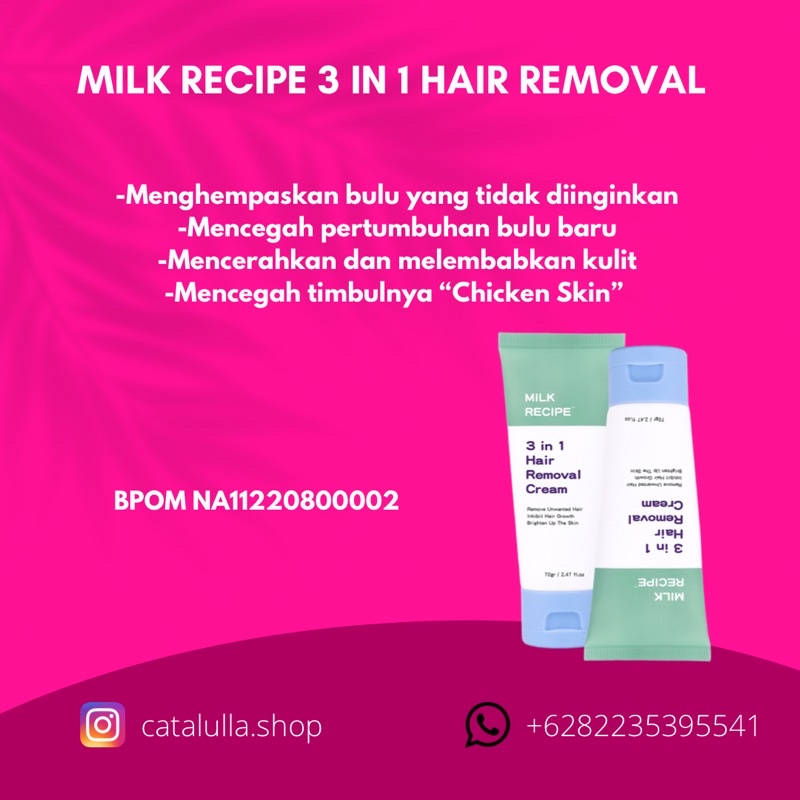 Milk Recipe 3 In 1 Hair Removal