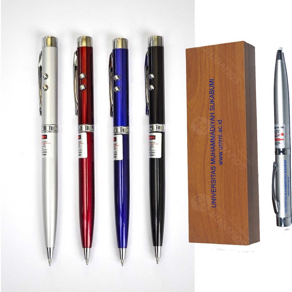 

Pulpen Laser 3 in 1 Kotak Kayu Exclusive Pointer bok kayu