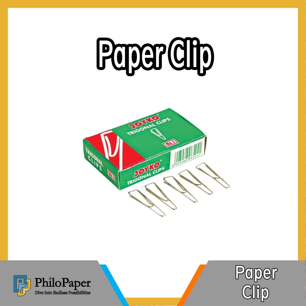 

ATK ~ ( ECER ) Paper Clip / Trigonal Clip / Penjepit kertas