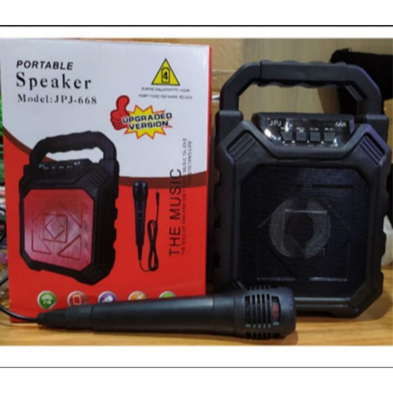 speaker bluetooth Bonus mix karoke jpj 668 bonus mix