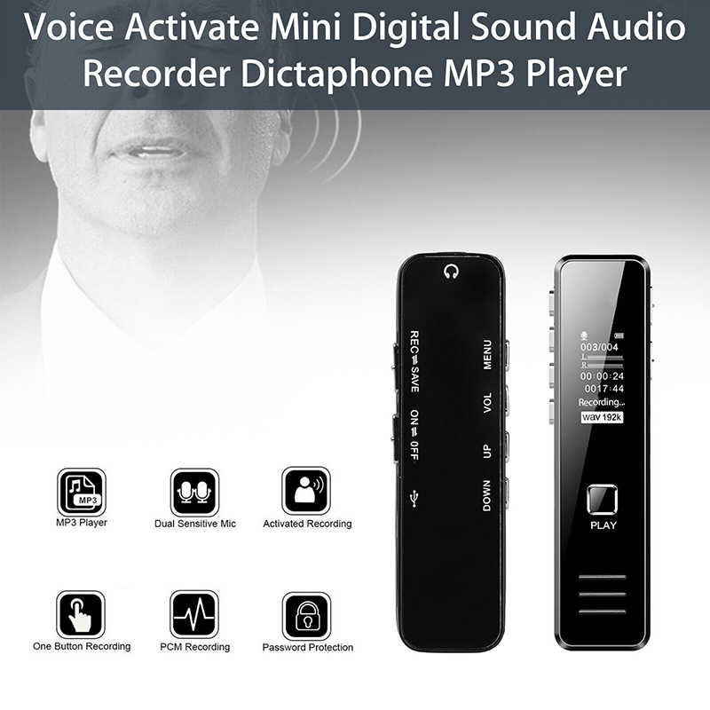 Voice Recorder Spy Recording Pen Recorder  Mp3 Player Perekam Suara Recorder Voice Kualitas Suara HD  Alat Perekam Suara Perekaman Otomatis