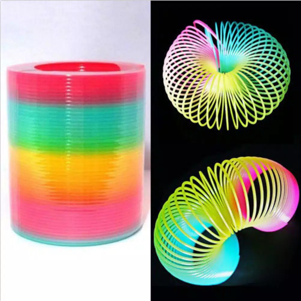 Rainbow Magic Spring A1218 Diameter 5,5 Mainan Spiral Pelangi Plastik Mainan Anak