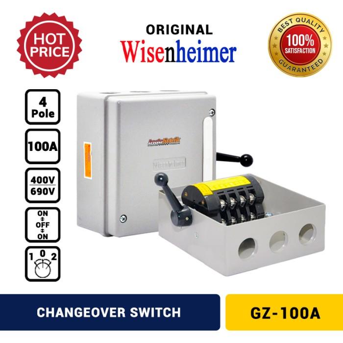 Saklar Change Over Switch 4P 100A Wisenheimer Cos Ohm Saklar Genset 100 A Ori
