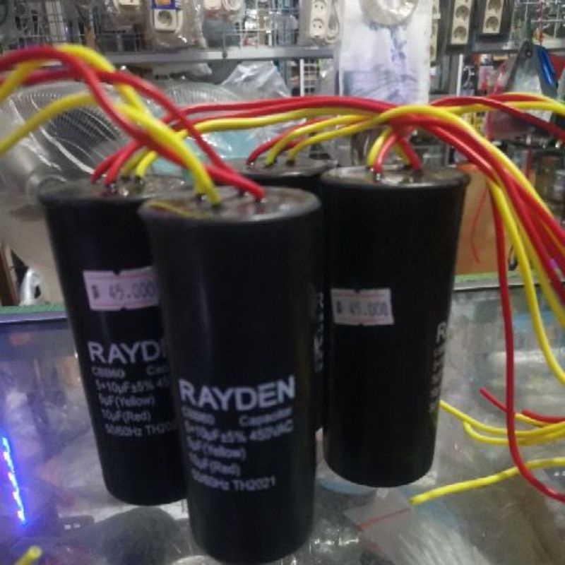 Kapasitor rayden 5+10mf 450vac CBB60