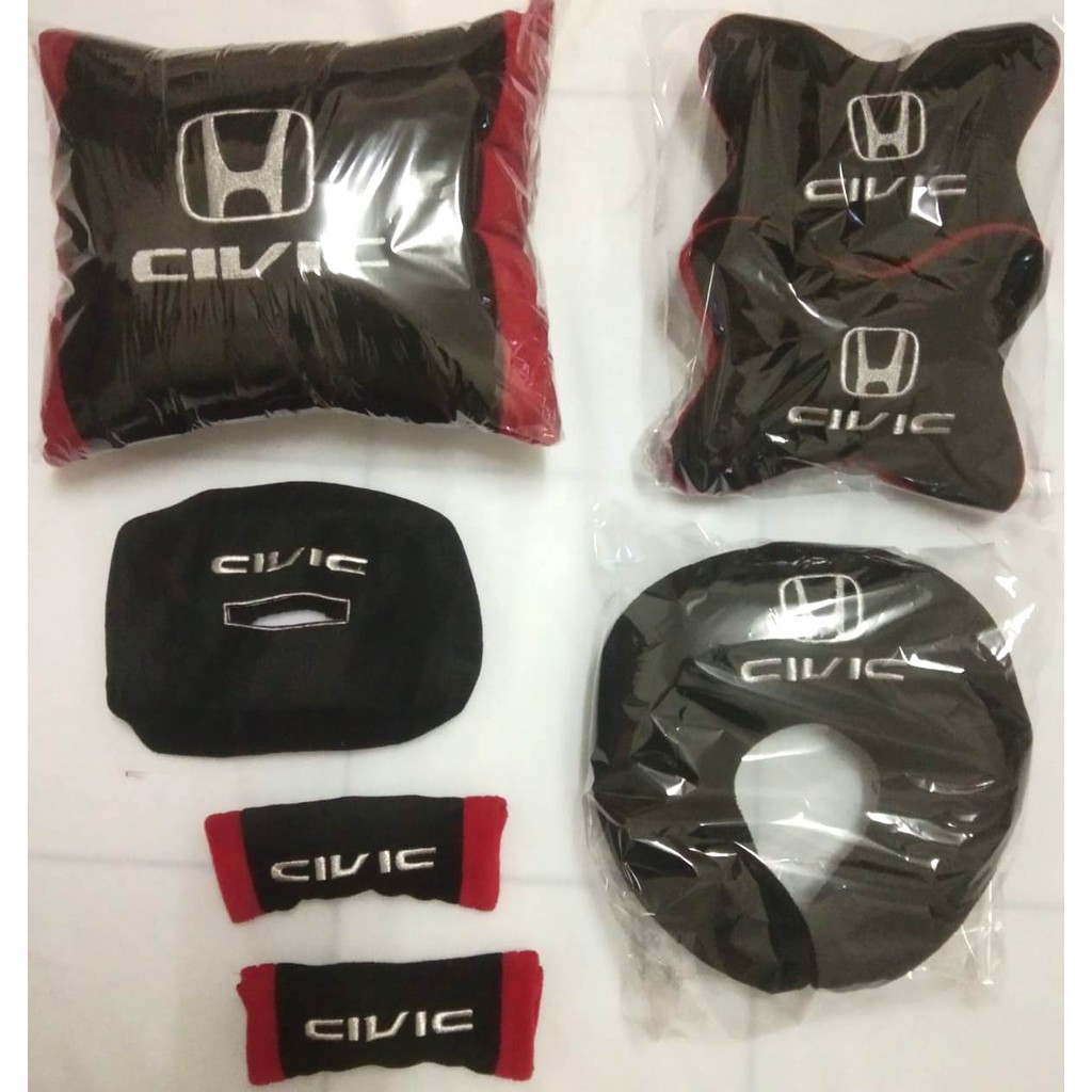 Honda Civic ES Bantal Mobil headrest aksesoris variasi interior spare part 5 in 1