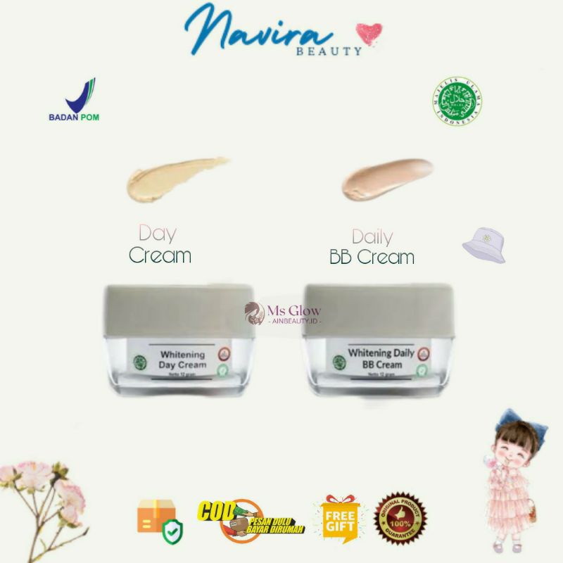 (MS GLOW) MS Glow Day Cream Whitening/ Ms Glow Daily BB Cream /Day Cream Ms Glow Original/ BB Cream 