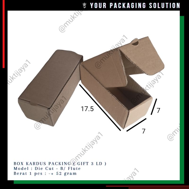 

BOX GIFT 3 • 7x17.5x7cm LD • Kotak/ Kardus/ Karton
