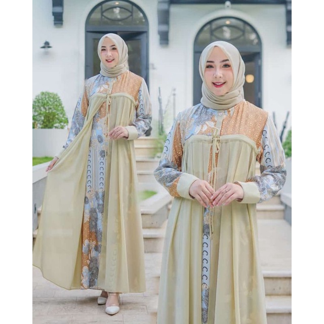 GAMIS NADIRA MAXI MOTIF DRES LEBARAN 2022 TERBARU BAJU DRESS KONDANGAN HAJATAN PREMIUM KEKINIAN MODI