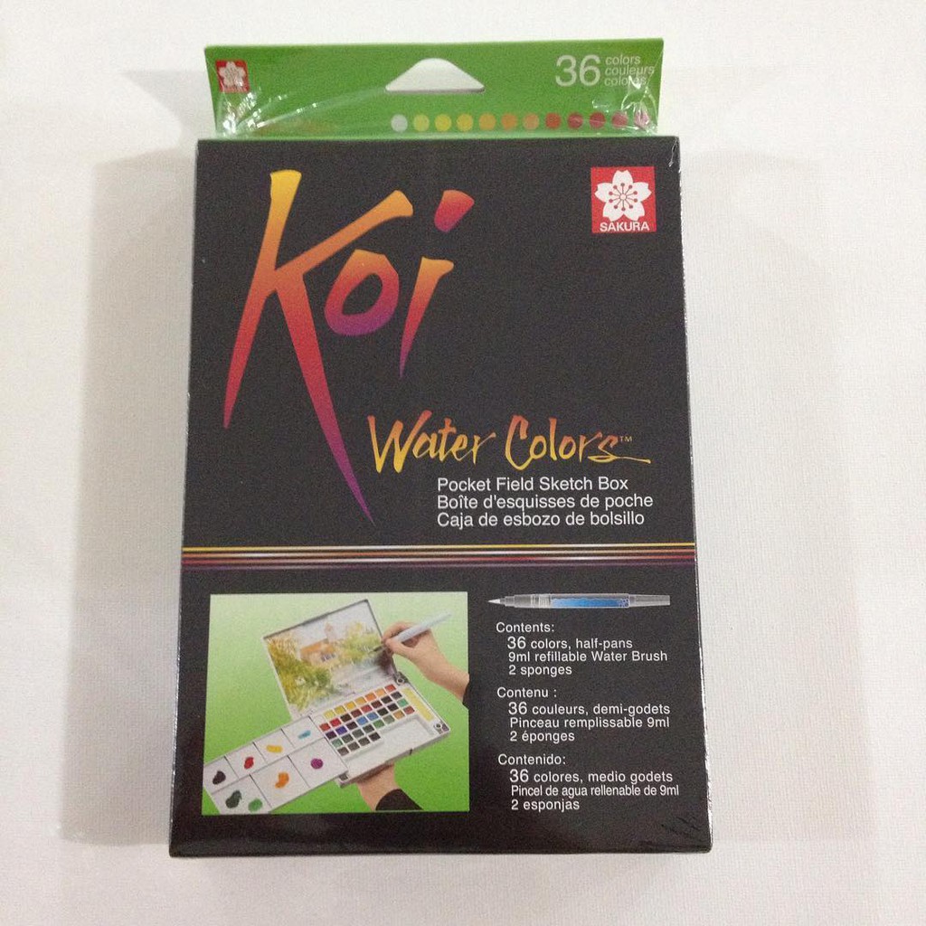 

SAKURA KOI WATER COLOURS - 36 COLOURS