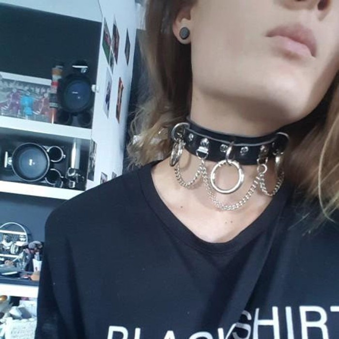 [CF007] Kalung Choker  Harajuku K-pop Gothic For Cosplay