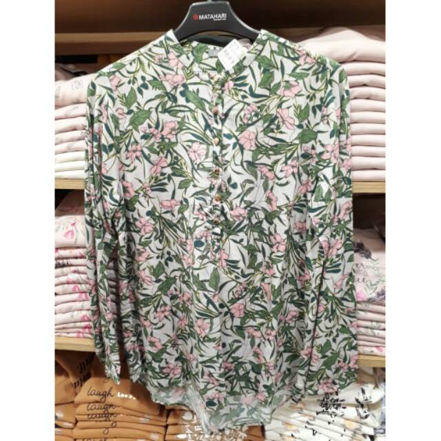 Blouse wanita st yves flower 001 brand matahari