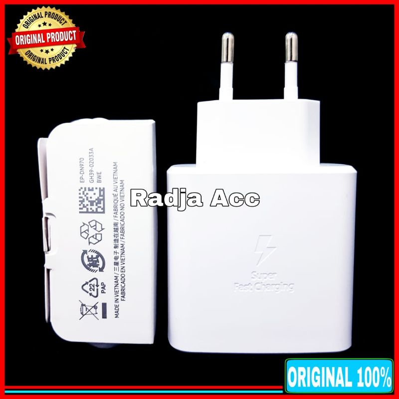 Charger Samsung Galaxy M23 5G M33 5G M53 5G ORIGINAL 100% Super Fast Charging 45W Type C