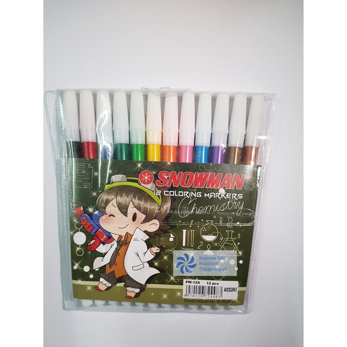 

Spidol Kecil 12 Warna Snowman / Spidol Kecil Warna Snowman RJT