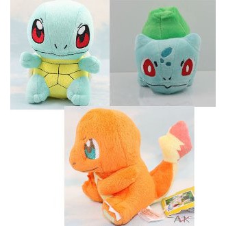 Promo  Boneka Charmander Boneka Squirtle Boneka Bulbasaur Pokeball Pikachu  Berkualitas