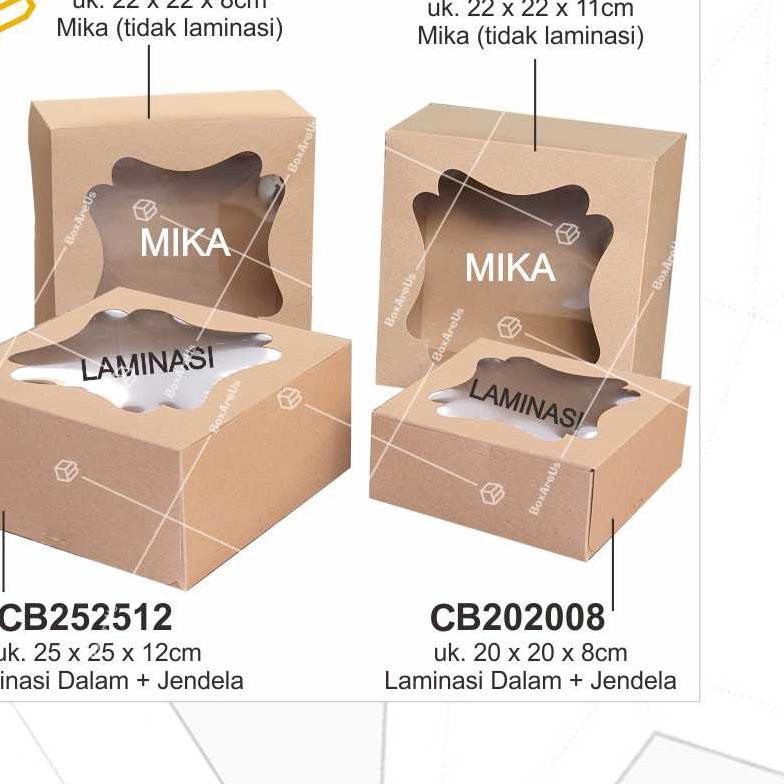 

➭ Dus Kue Cake Box Kotak Packaging Kemasan - CB252512 ➾