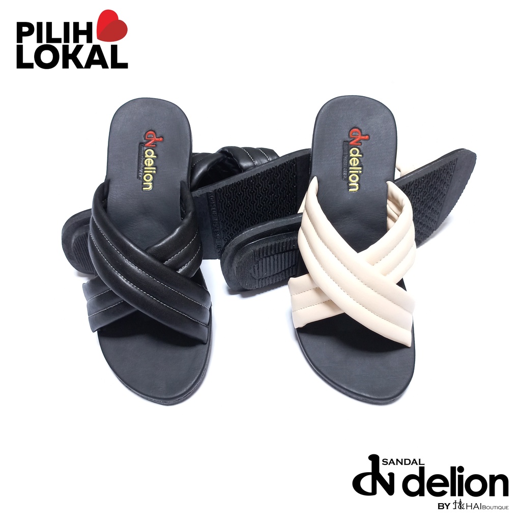 Platform Sandal Wanita - Sandal Platform Empuk - Sandal Busa Wanita Terbaru - Sandal Platform silang Warna Hitam - Sandal Slop Silang Wanita Terbaru - Sandal Kekinian Wanita - Sandal Kokop Silang - Sandal Strap Dua - Sendal Flat Teplek Anti Slip Casual