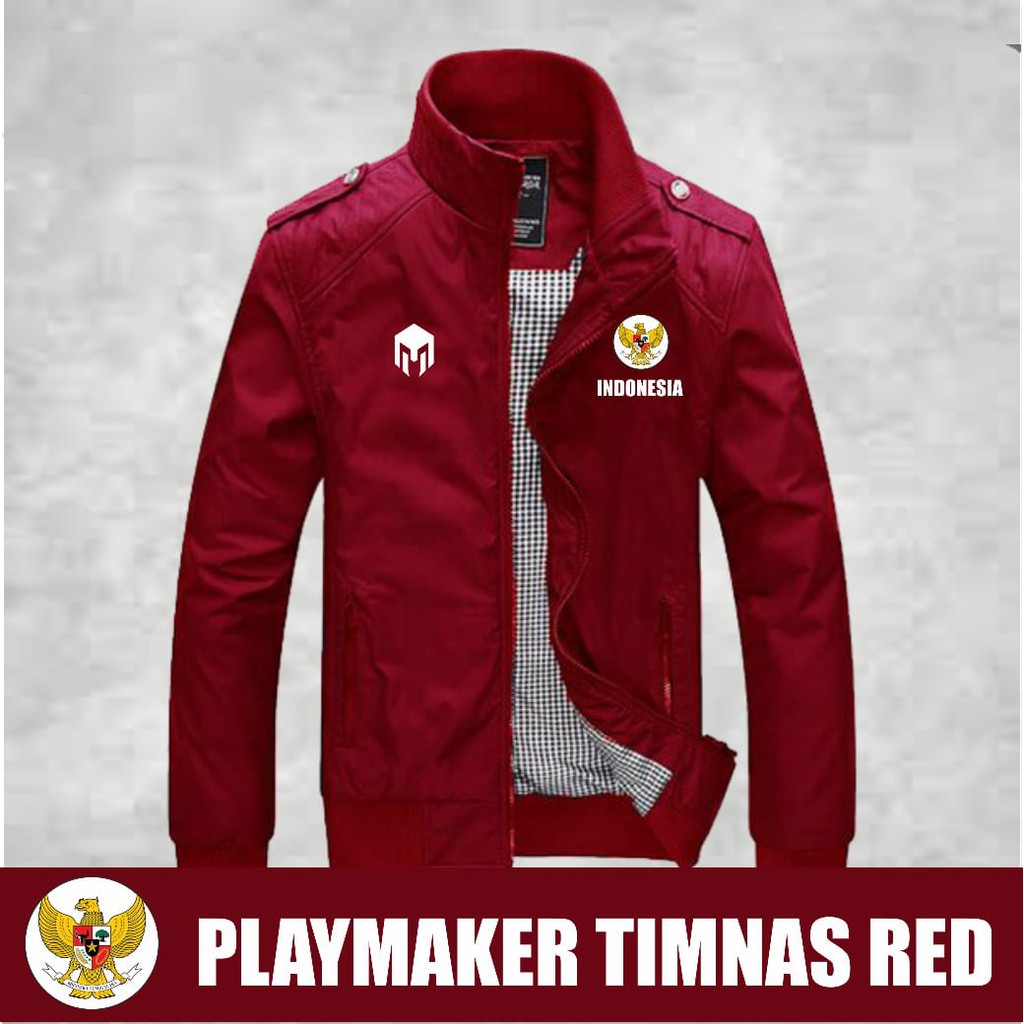 Jaket bola grade ORI murah Timnas Indonesia Playmaker Windbreaker Taktis Discont  Dewasa