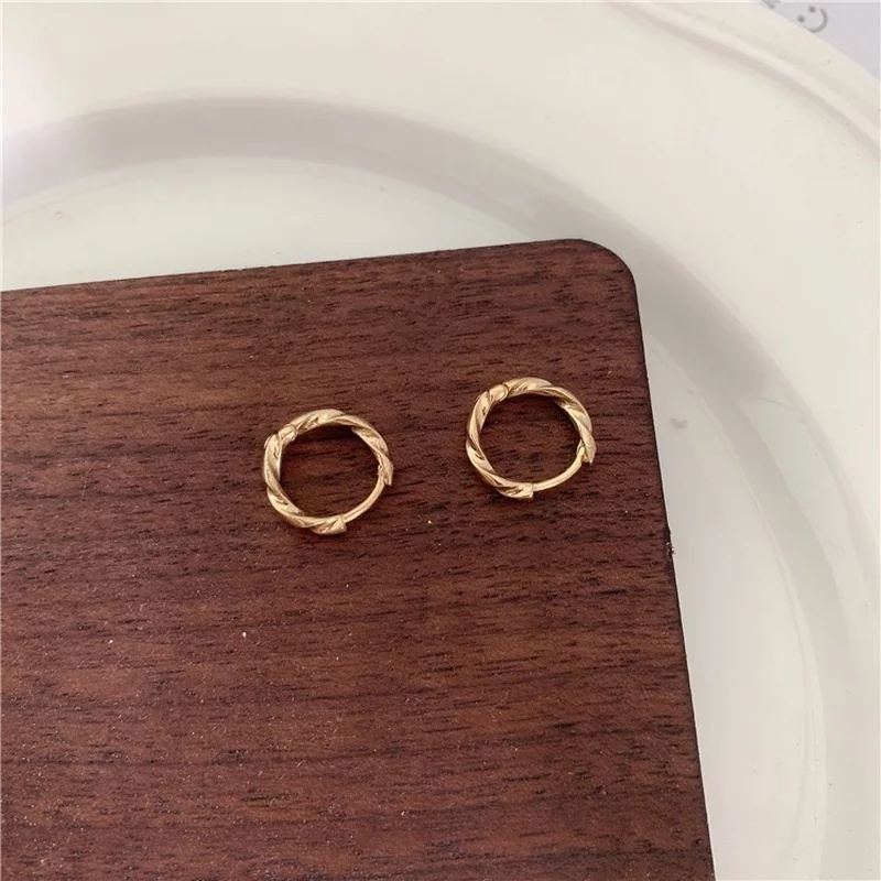 Anting Titanium Wanita / Anting Aksesoris Wanita Anti Karat Terbaru C23-Emas