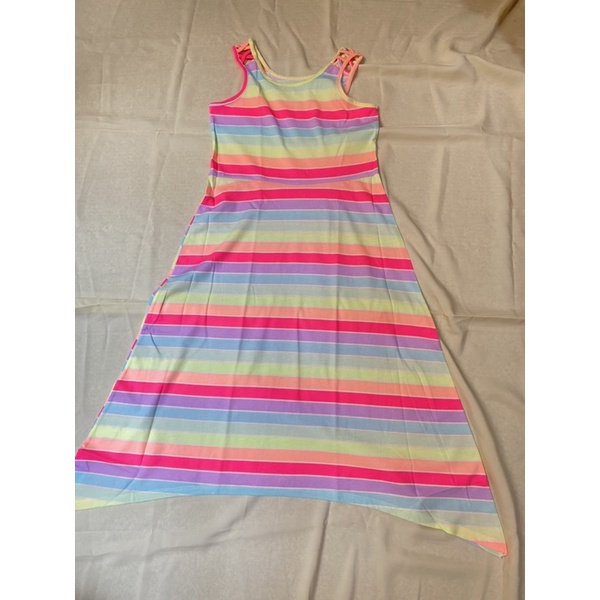 rok dress anak warna pelangi