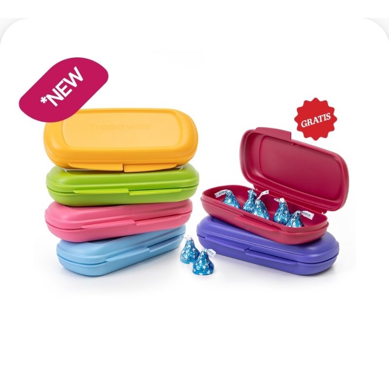 TBAR KEEPER 4pcs + BONUS TBAR KEEPER 2pcs KOTAK WARNA WARNI PENSIL KOTAK KACA MATA TUPPERWARE KOTAK 