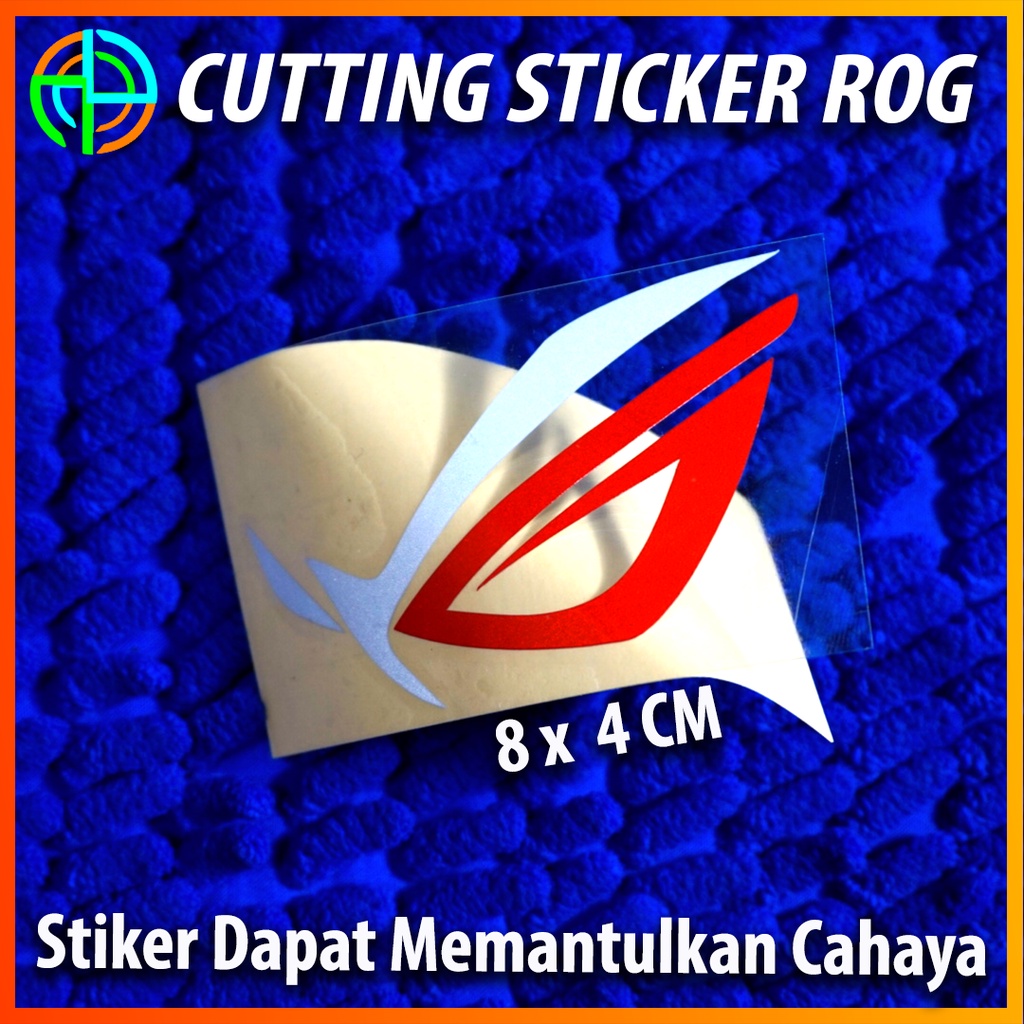 

(isi 04) Sticker Republic Of Gamers. Sticker ROG baclkground Transparan. Sticker Gamers. Sticker Laptop