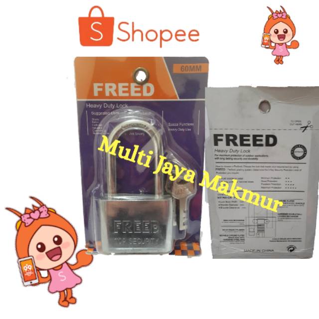 GEMBOK CROME SILVER LEHER PANJANG 30MM - 60mm/ GEMBOK PAGAR PINTU RUMAH FREED