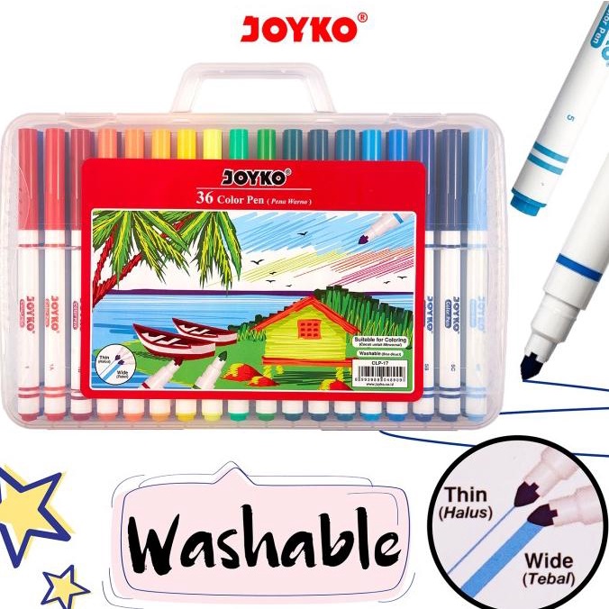 

Color Pen Pulpen Pena Warna Joyko CLP-17 36 Warna Colors