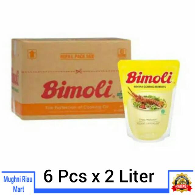 

Bimoli Minyak Goreng Karton 2 Liter x 6 Pcs