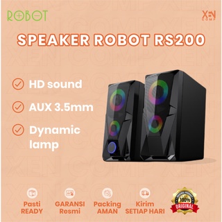 SPEAKER AKTIF ROBOT RS200 STEREO GAMING 3.5mm