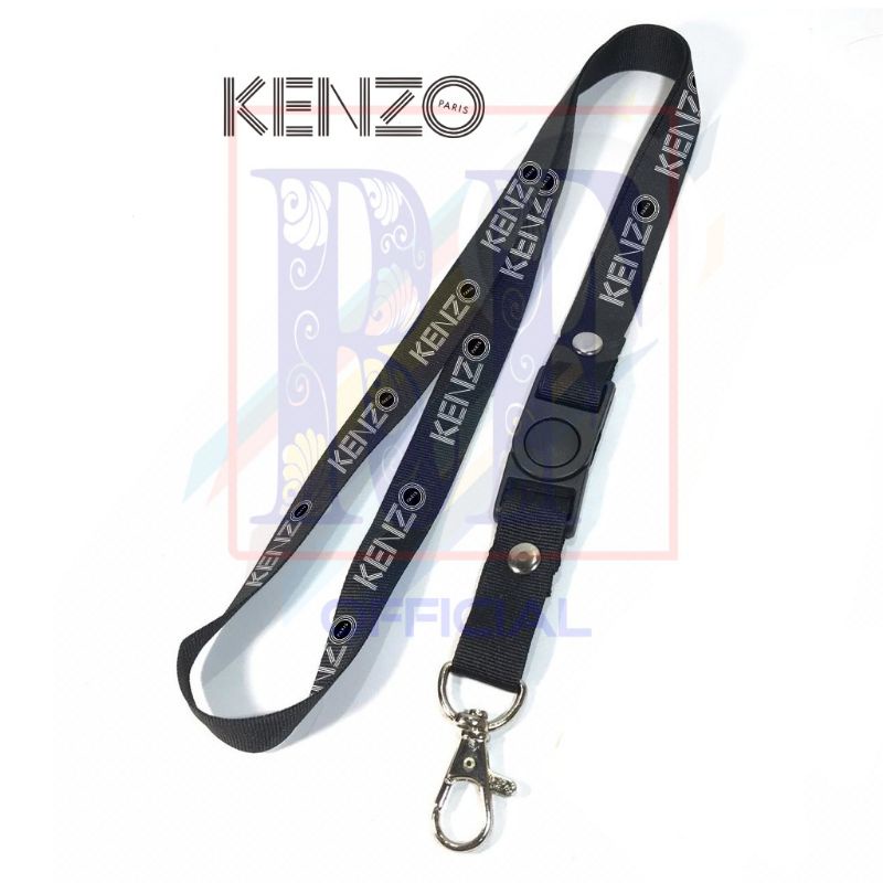 

Gantungan kunci KENZO Merk brand distro tali lanyard band gantungan leher id card name tag