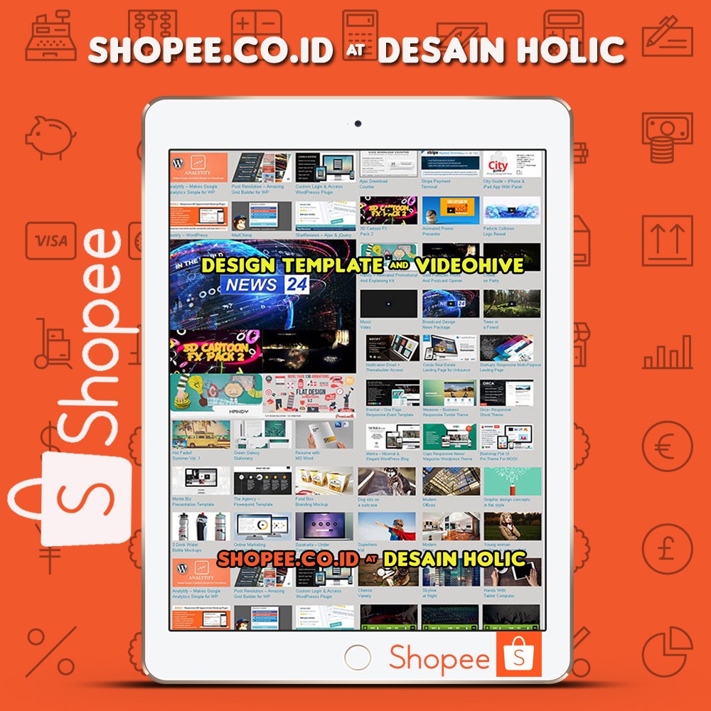 Template Desain Kaos T Shirt Apparel Format PSD CDR Ai Shopee
