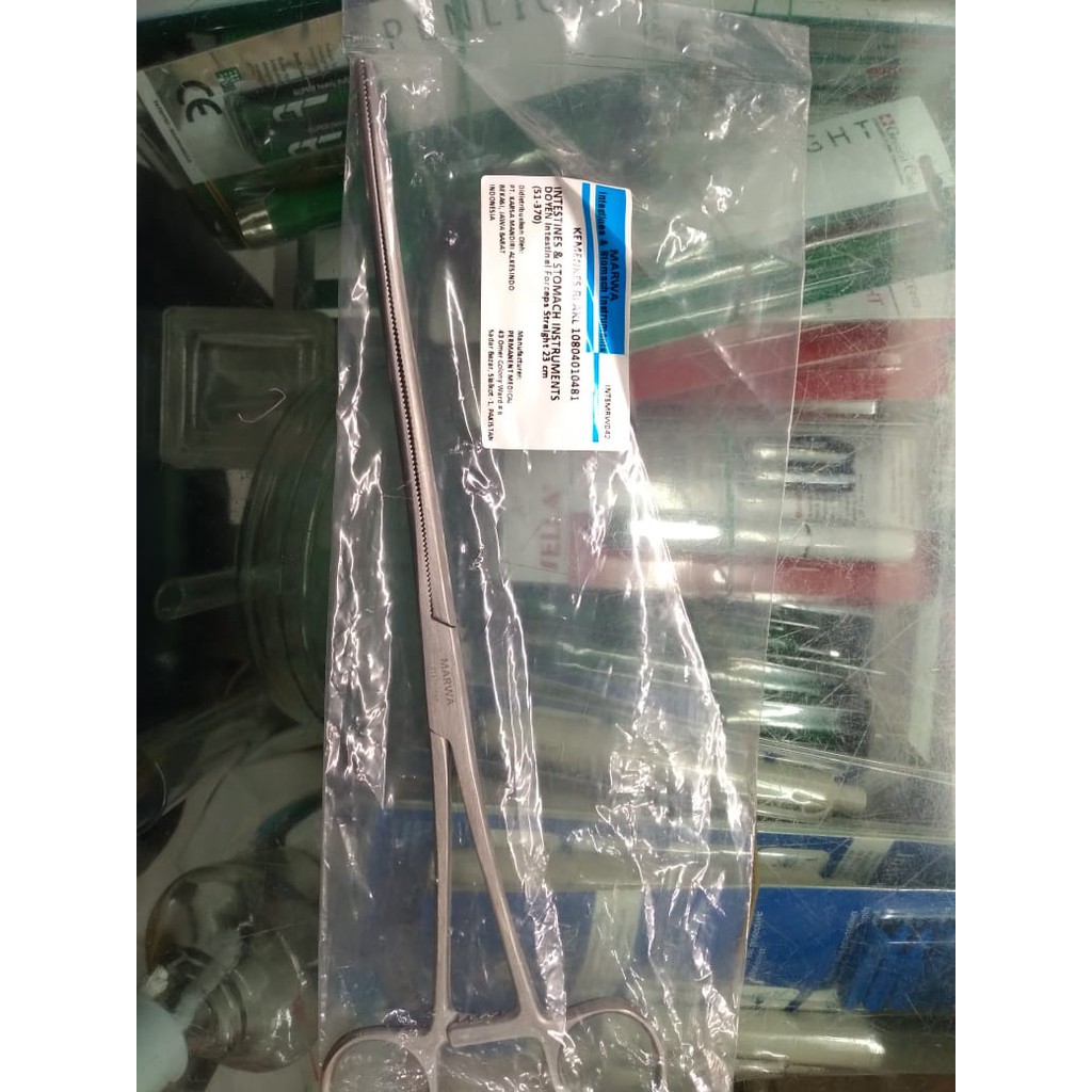 Kocher Intestinal Clamp straight Doyen Intestinal klem usus lurus kocher intestinal forcep lurus