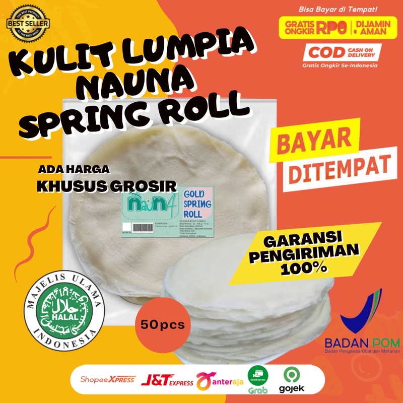 

Kulit Lumpia Semarang Nauna Spring Roll 20 cm 50 lembar Murah Produsen