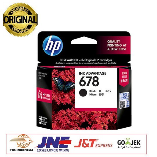 Tinta HP 678 BLACK INK CARTRIDGE Original