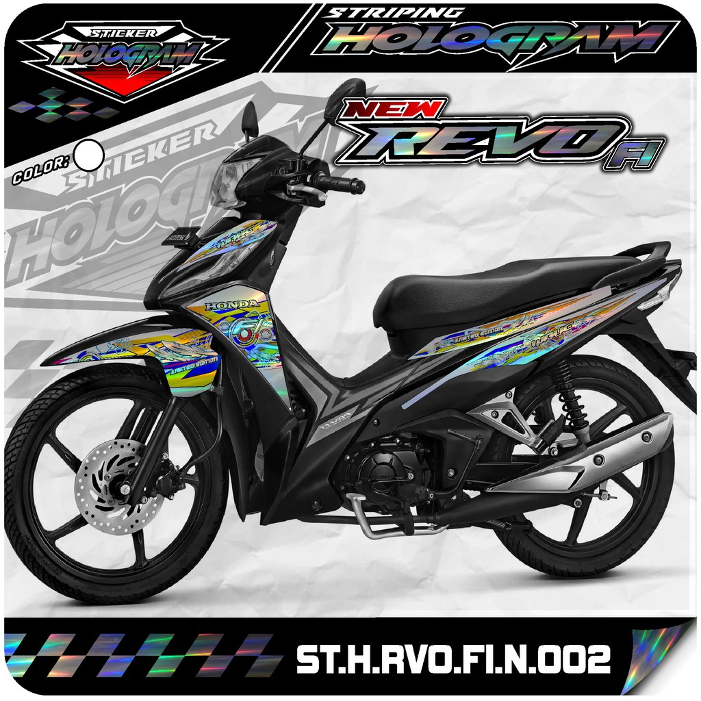 Jual REVO STICKER STRIPING REVO FIT INJEKSI STIKER MOTOR REVO FI FIT INJEKSI LIST VARIASI HOLOGRAM AR 02 Indonesia Shopee Indonesia