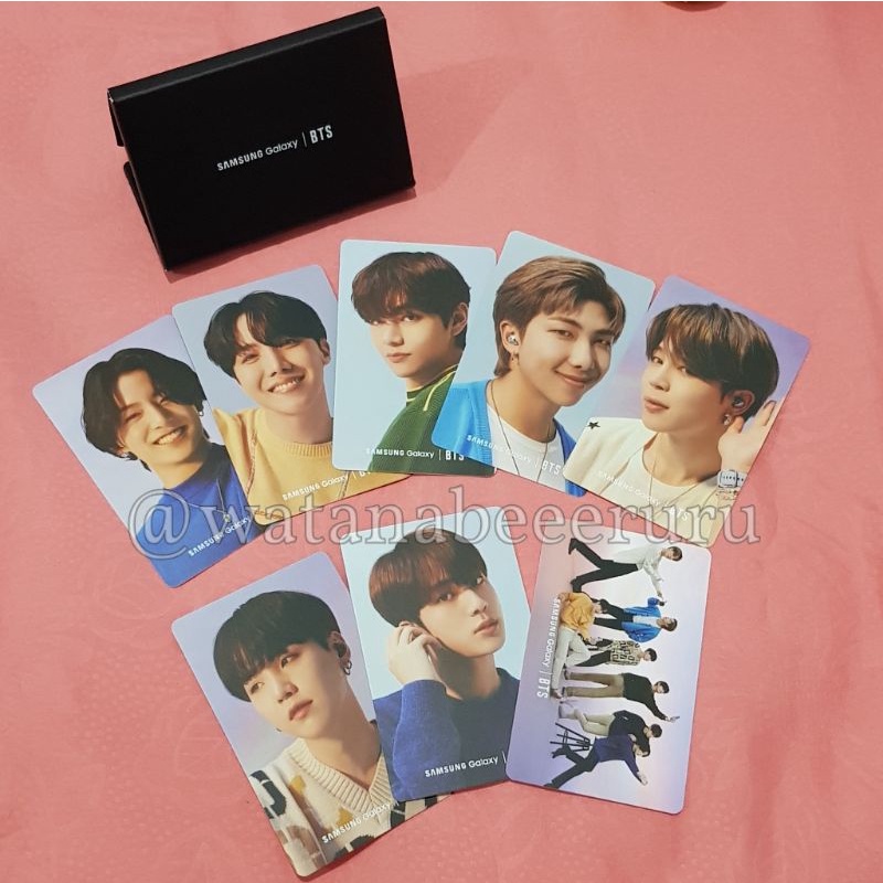 Photocard BTS x Samsung official BTS Samsung S21 Namjoon, Jin, Suga, Jhope, Jimin, Taehyung, Jungkok