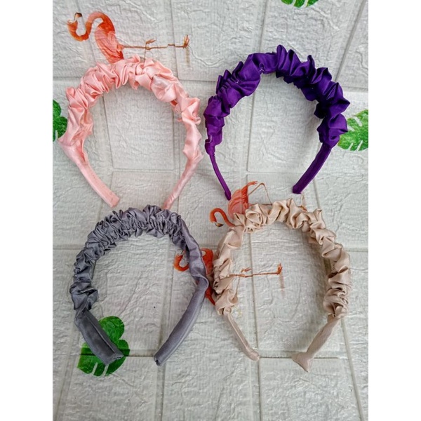 BANDO NAGITA/ BANDANA NAGITA/ BANDO SCRUNCHIE NAGITA/BANDO NAGITA SATUAN WARNA RANDOM
