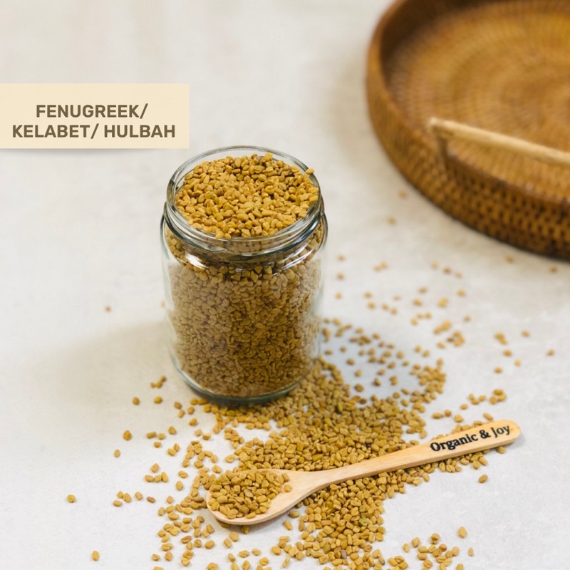 Organic&amp;Joy• Fenugreek /Kelabat/ klabat (Anti cholesterol,ASI Booster)